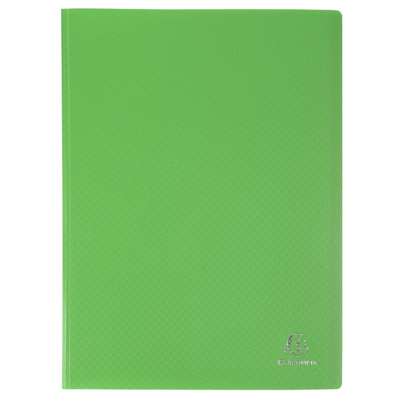Exacompta Cod. 8833E Portalistini OPAK con copertina semi-rigida in  polipropilene 30 buste cristallo - A4 Verde chiaro - Confezione da 12