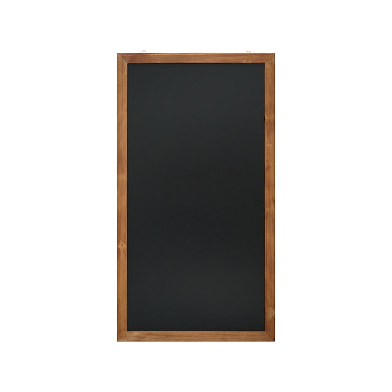 U Brands Tableau noir magnétique, 35 x 23 pouces, cadre en bois rustique  (4549U00-01) 