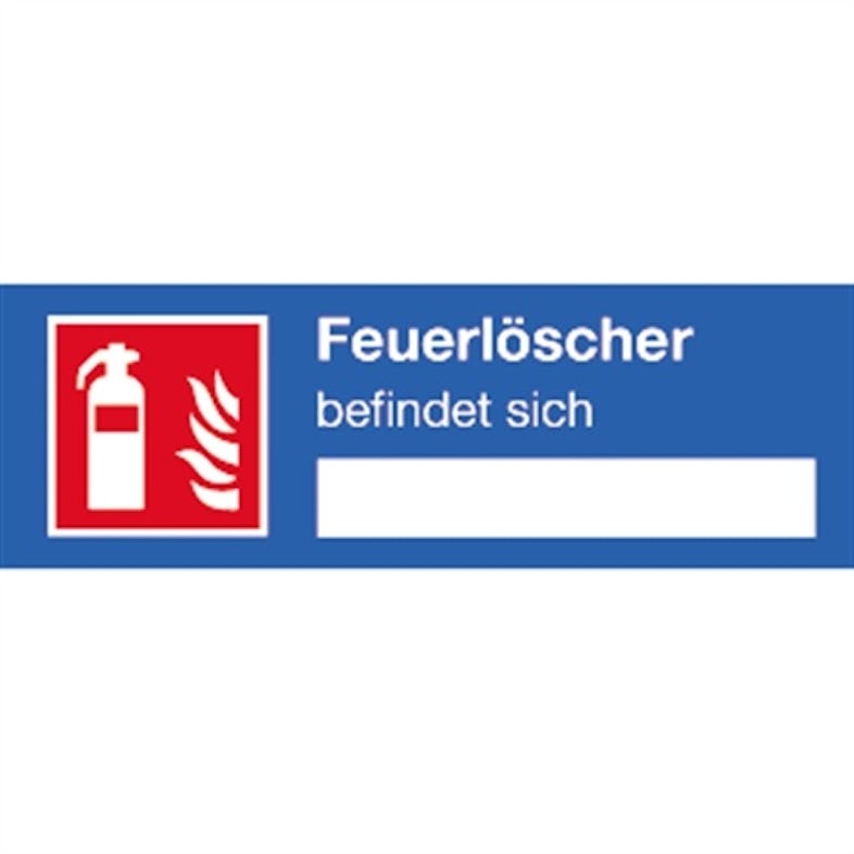 Winkelschild Feuerlöscher DIN EN ISO 7010-F001 - Aufkleber-Shop