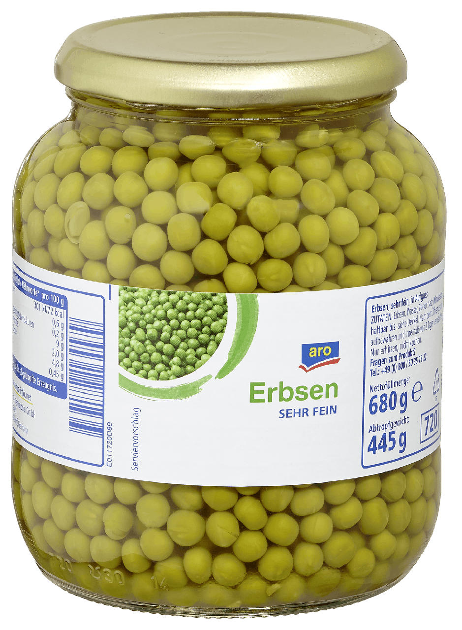 aro Junge Erbsen Sehr Fein (445 g) | METRO Marktplatz