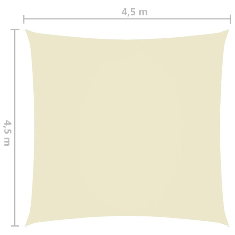 Sonnensegel Oxford-Gewebe Rechteckig 4x5 m Anthrazit - Weddig