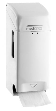 Mediclinics 2-Rollenspender Standardrollen Stahlblech Weiß - Artikel