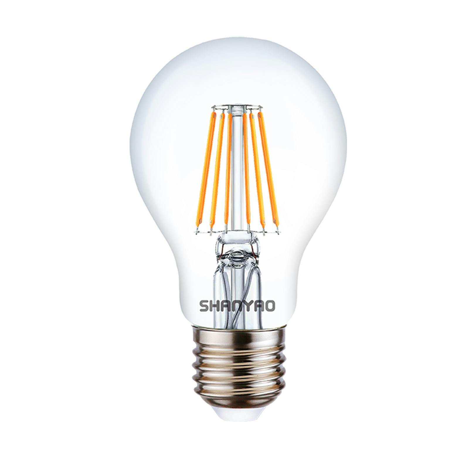 Lampadina filamento serie fascino A60 goccia 8W E27 2700k luce bianca calda  880Lm