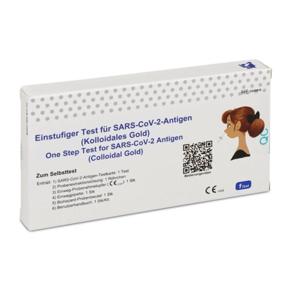 Getein Biotech COVID19 / SARSCOV2 Antigen Laien Schnelltest Nasal