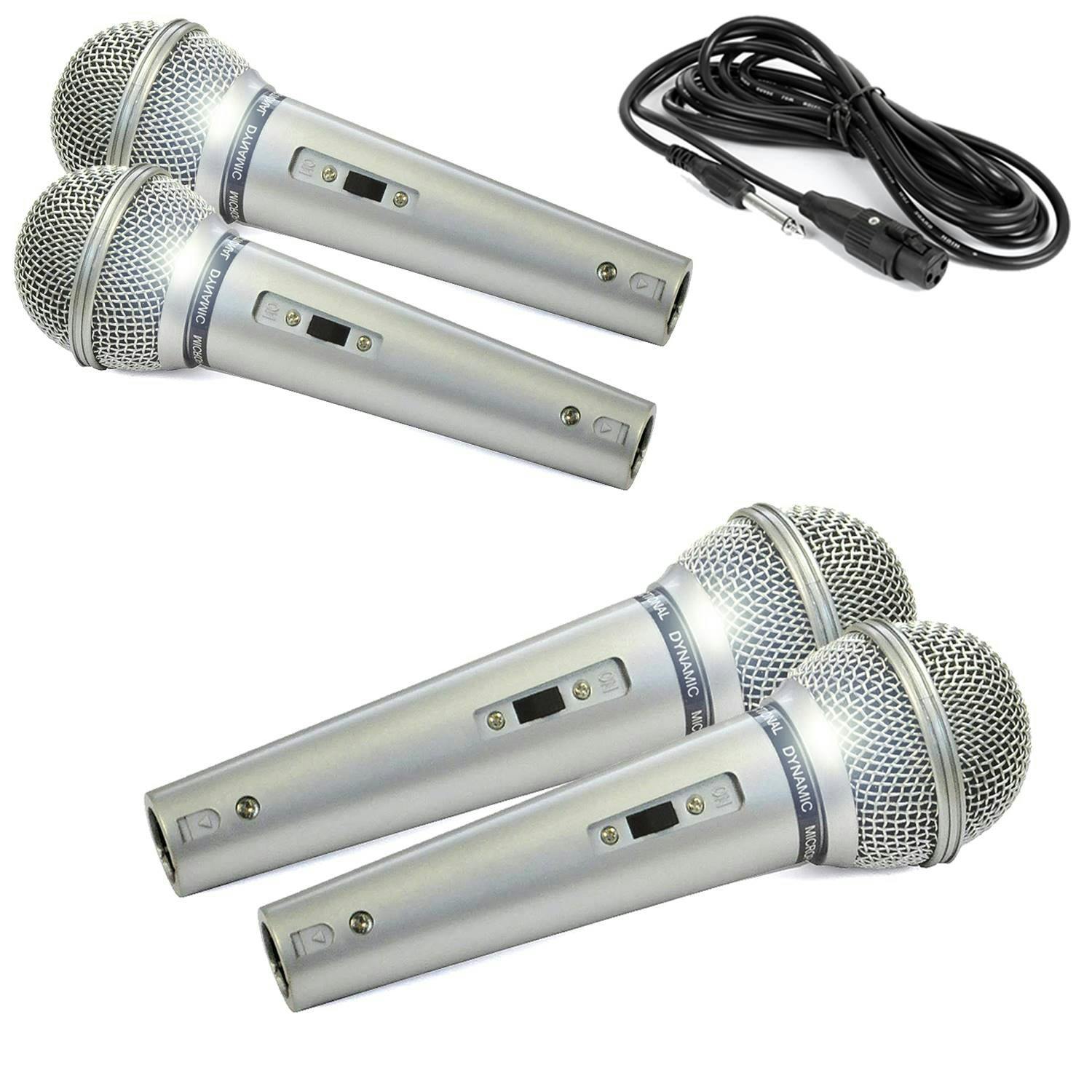 Microphone dynamique professionnel portable pour karaoké chanteur avec  câble 3 m Jack 6,3 mm câble détachable pour karaoké