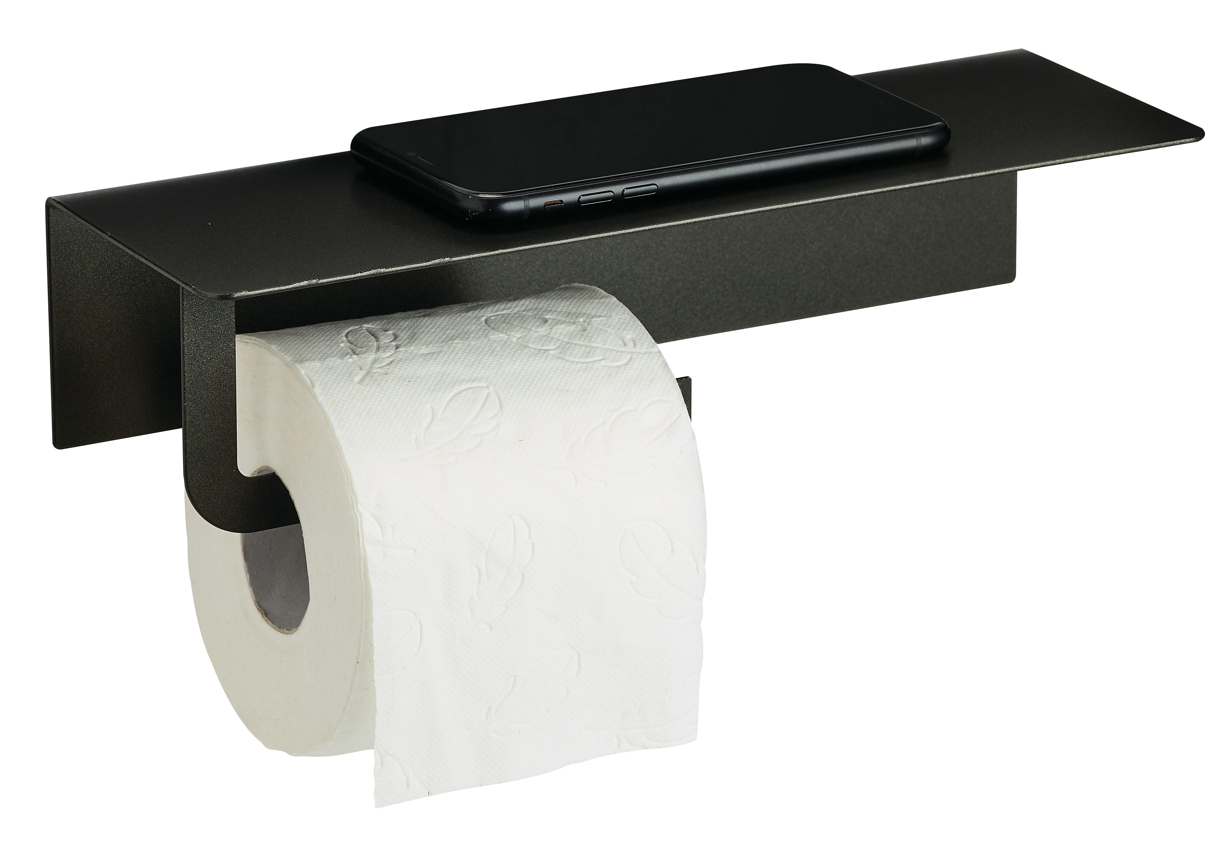 Porte-rouleau papier toilette sans couvercle - sanea - chrome