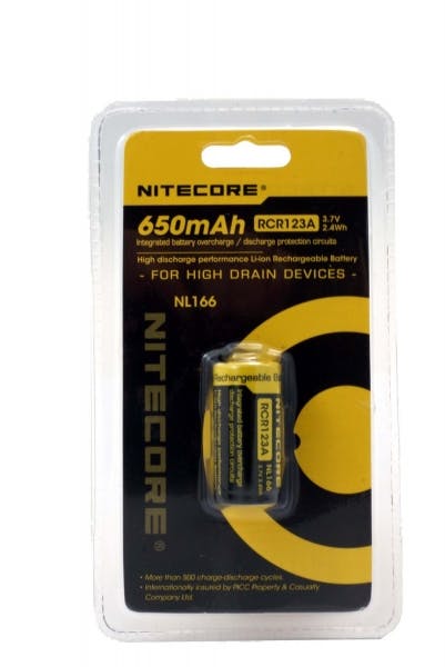 Аккумулятор nitecore nl166 rcr123