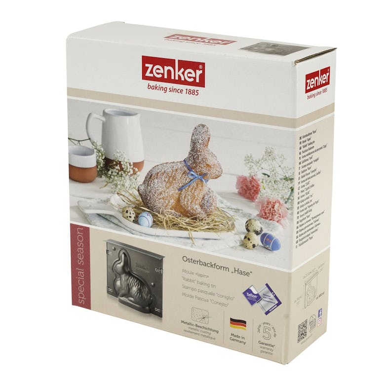 Zenker - Ensemble de moule lapin de Pâques 3D et 5 emporte-pièces lapin  Zenker Pâques
