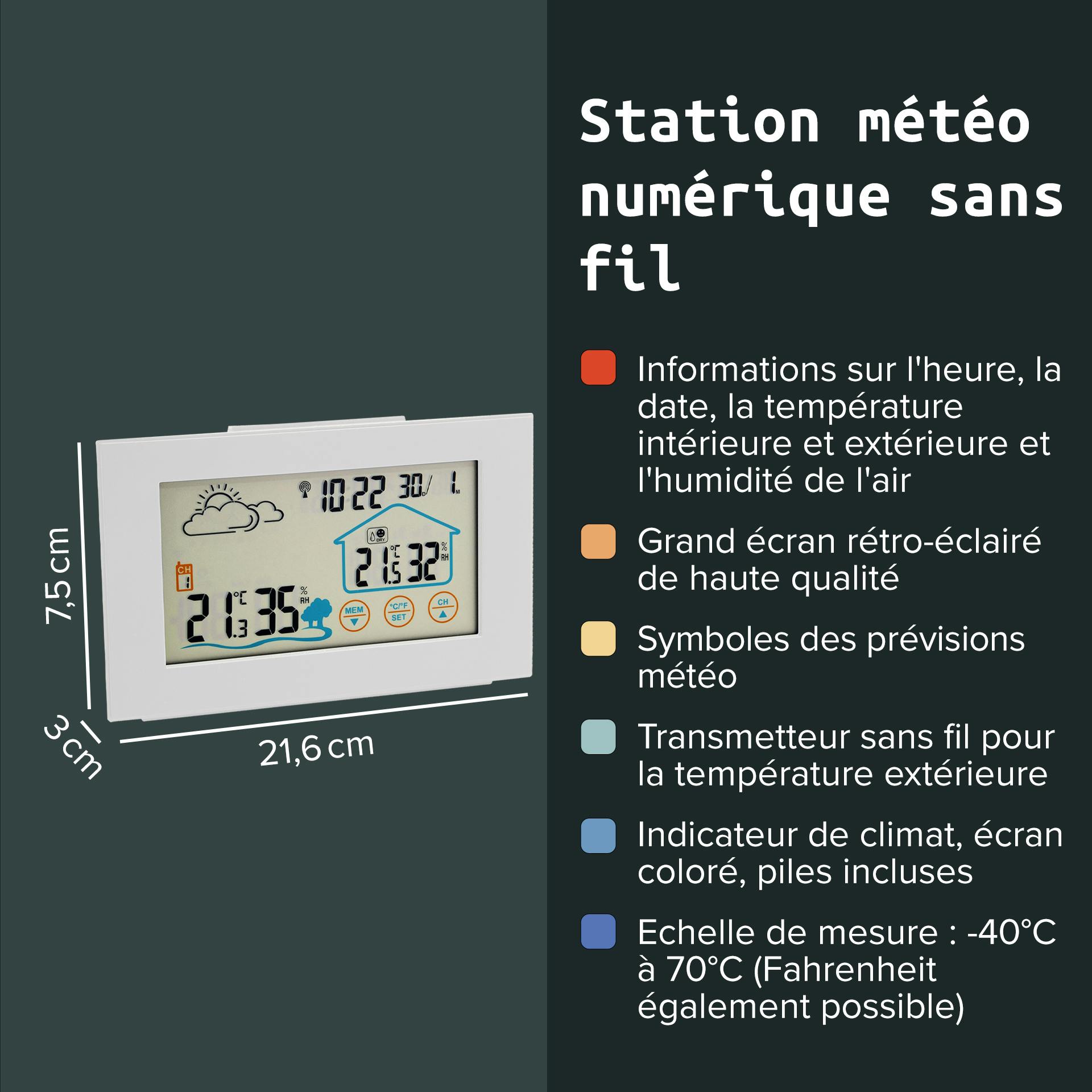 Station Météo Publicitaire Intérieur Extérieur
