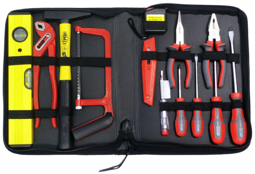 FAMEX 190-50 Werkzeugtasche mit - DIY Werkzeug und Marktplatz für | METRO Werkzeugsatz Set Reparaturarbeiten