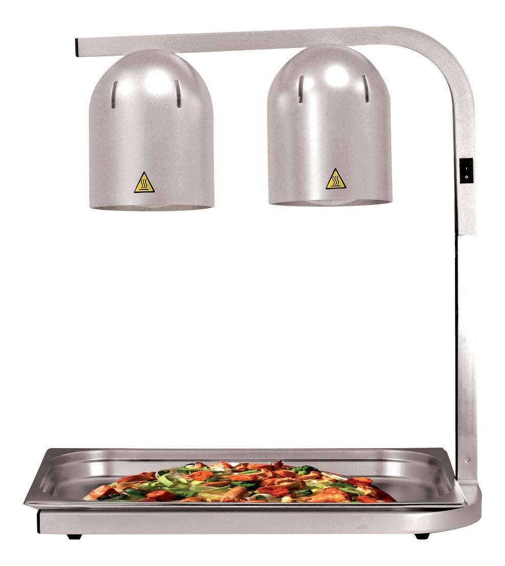 Lot De 2 Lampes Chauffantes Alimentaires, 75–165 Cm, Ampoule Infrarouge Extensible 250 W Et Abat-jour De 25 Cm, Lampe De Protection Thermique Chaude Pour Buffet De Cuisine, Suspension Fixe Pour