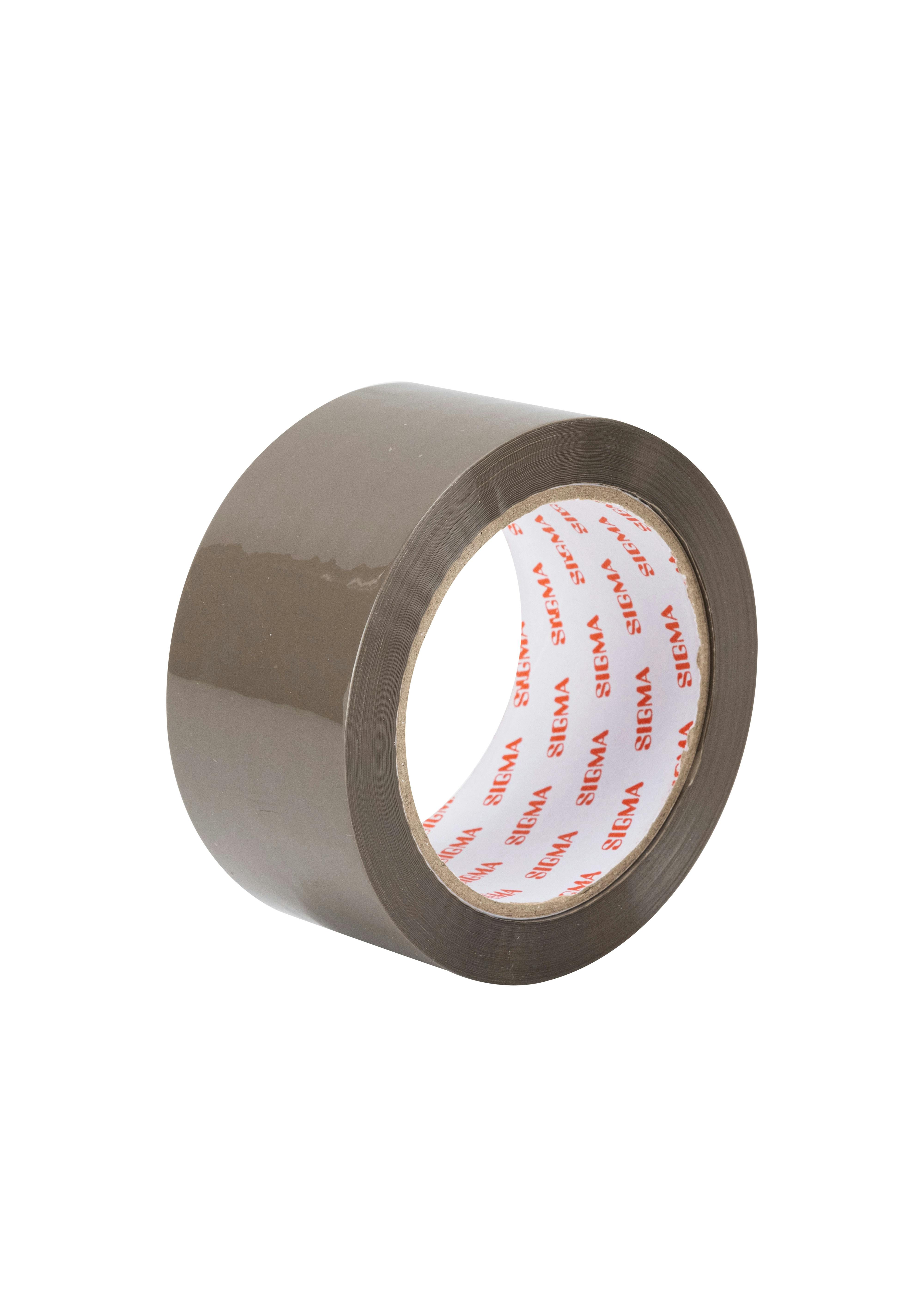 SIGMA Cinta de embalar, 50 mm x 66 m, marrón, unidades Makro