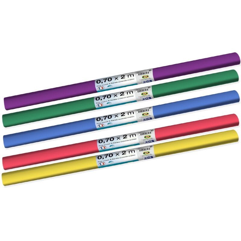 PVC farbig sortiert, 700 mm x 2 m ELBA Buchschutzfolie 
