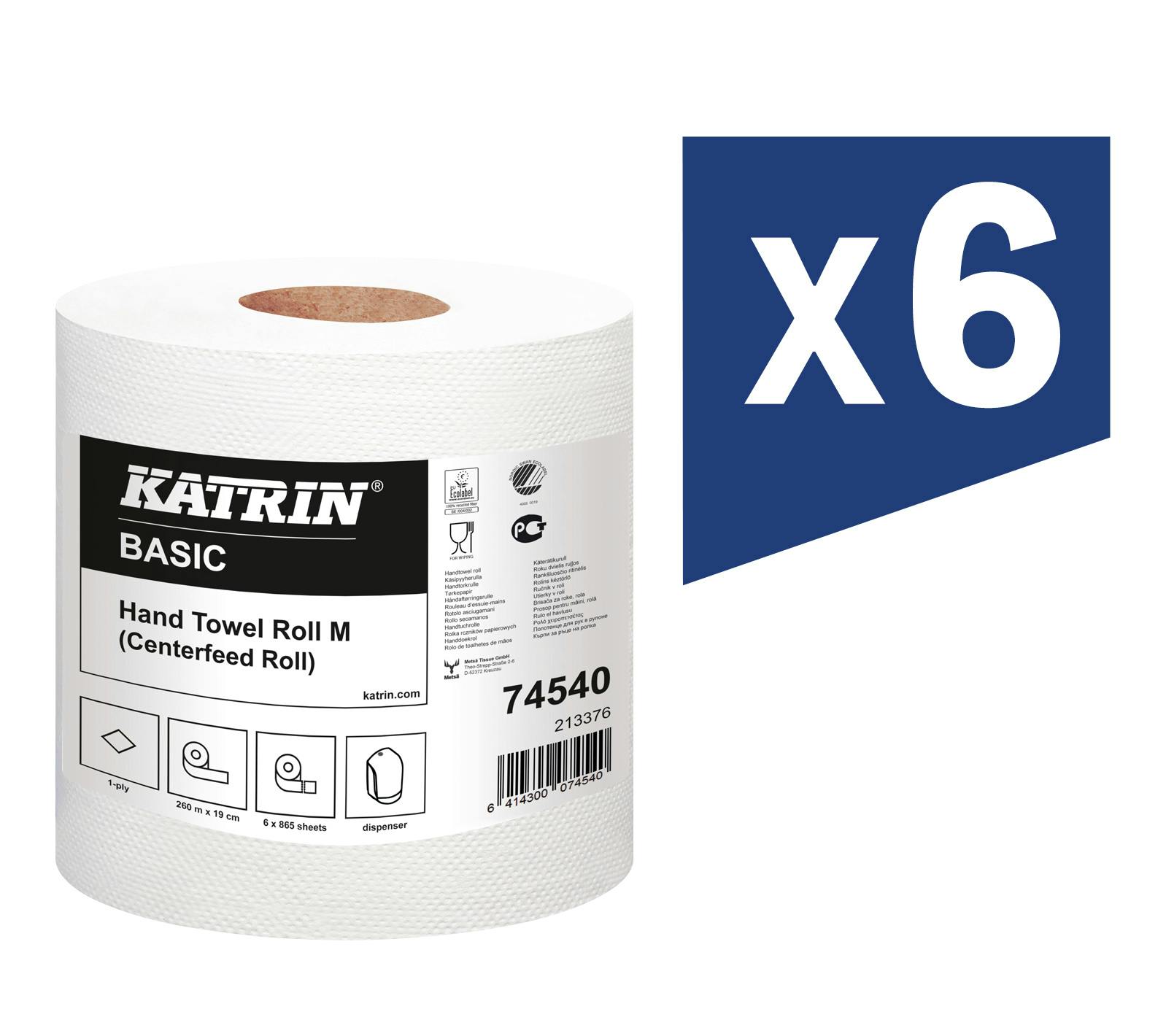 Katrin Classic System towel L2 6 x 200 m Rollen 2-lagig weiß 