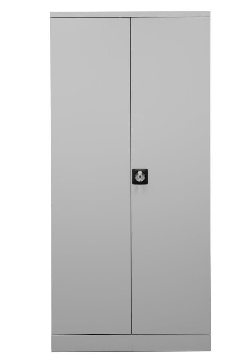 Armario metálico - 195 cm - 4 estantes - gris