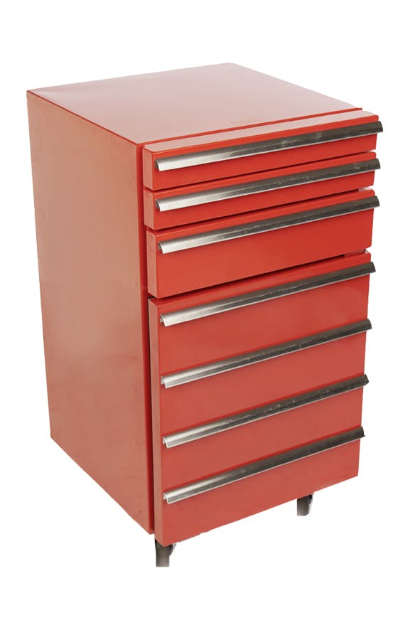 Vintage Industries Cool-Tool / Werkzeugwagen inkl. Kühlschrank, 3