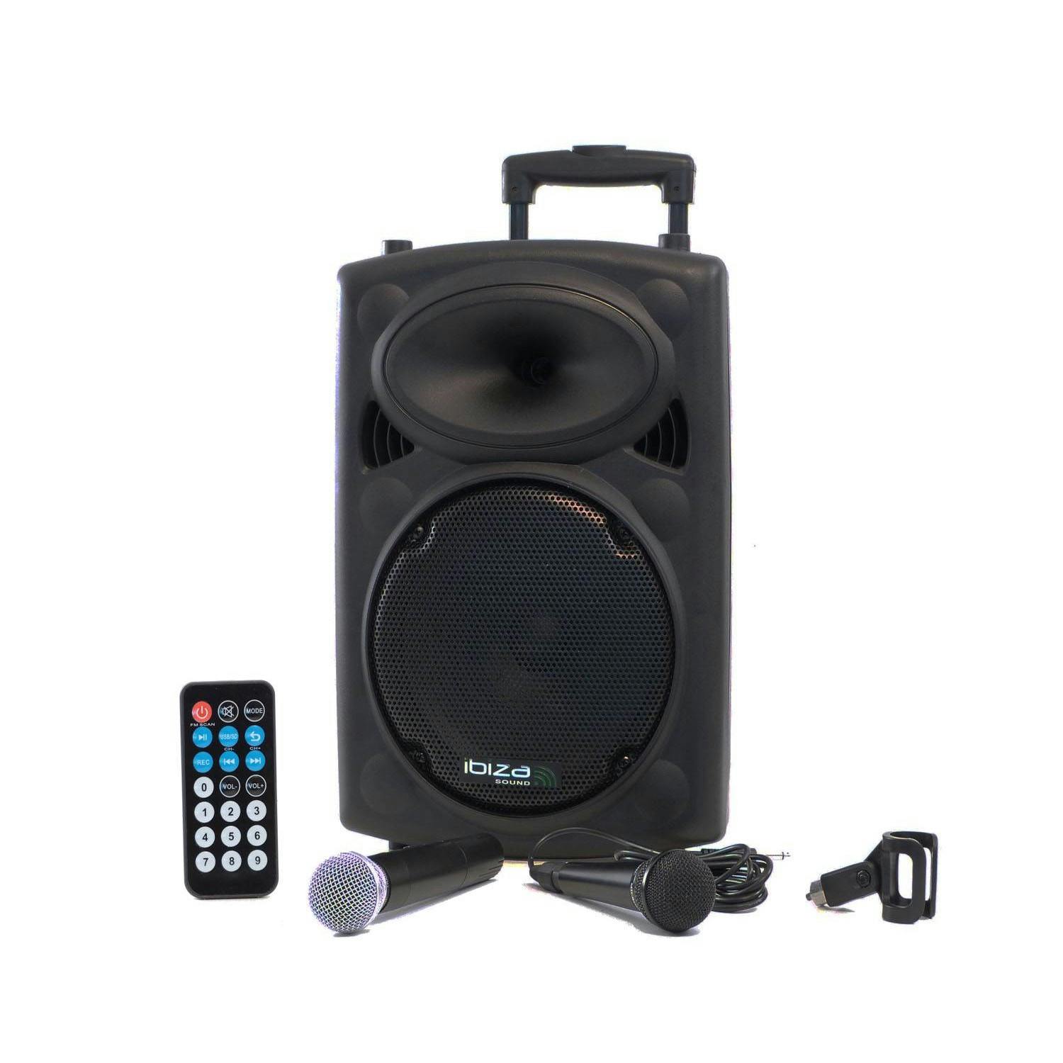 Enceintes, baffle et amplis DJ Ibiza SLK10-A Enceinte active 25cm  (10") 400W USB SD MP3