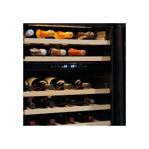Cantina vini premium per 18 bottiglie mono temperatura a refrigerazione  ventilata - ripiani in legno - ProjectFood