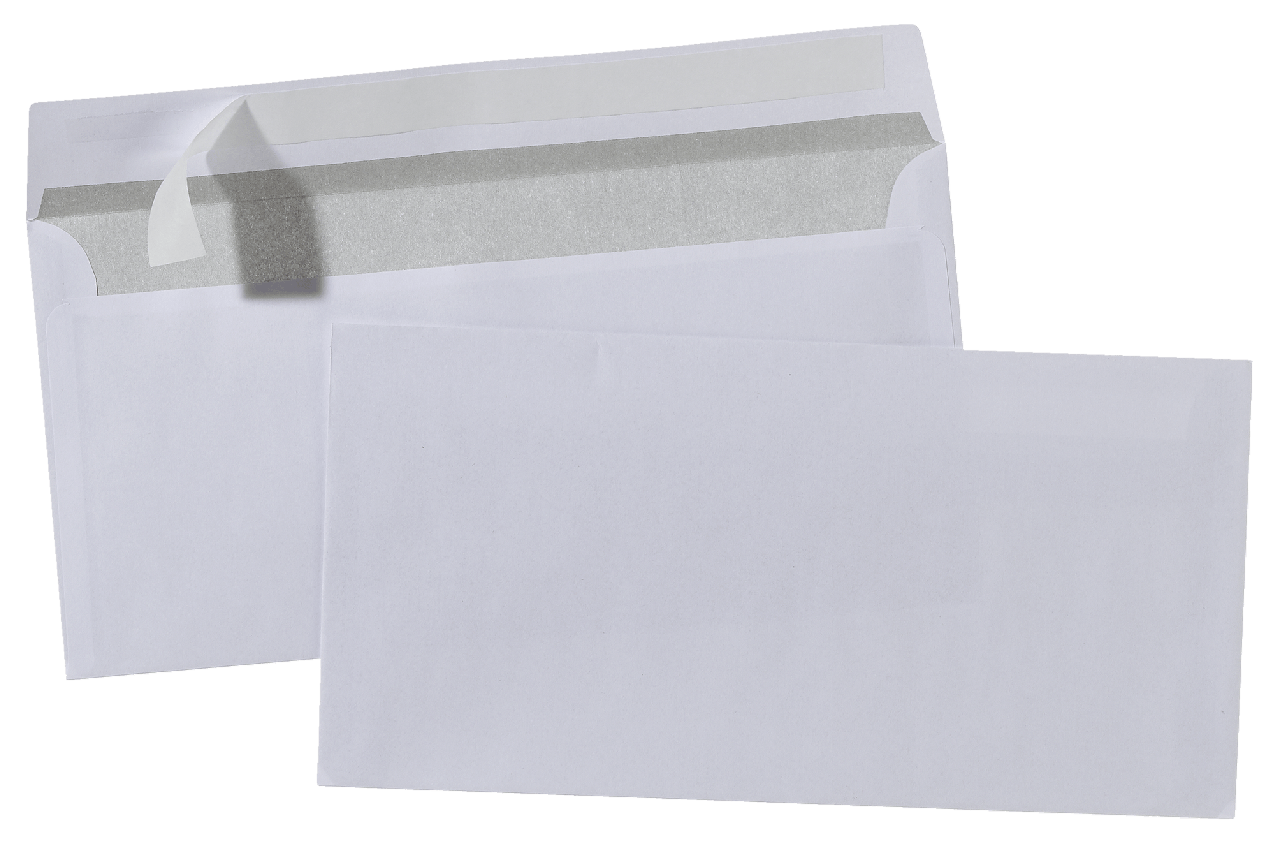 SIGMA Enveloppes, DIN longue sans fenêtre, blanches, 100 pièces