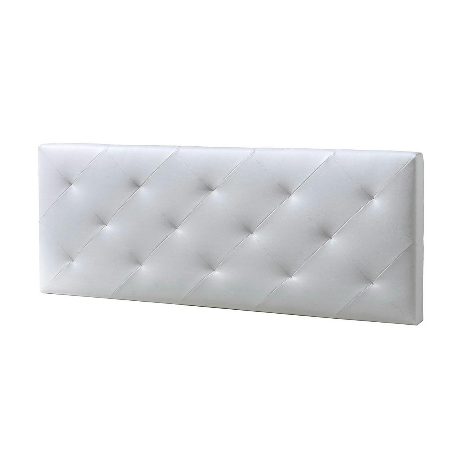 Cabecero tapizado Carla 140x60 cm Blanco, para Cama de 135 cm, Acolchado  con Espuma, 8 cm de Grosor, Incluye herrajes para Colgar : : Hogar  y cocina