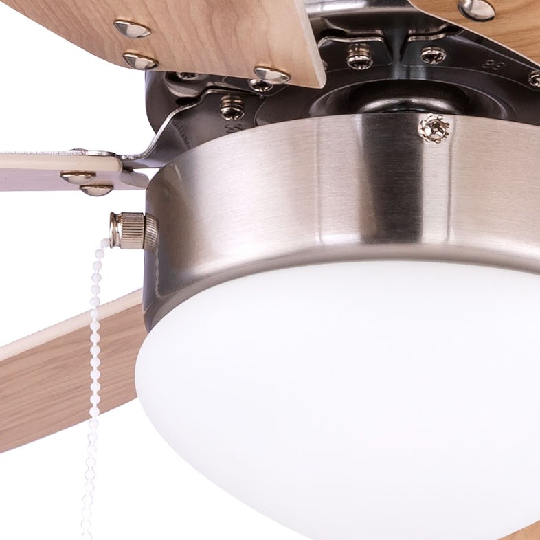 LED Decken Ventilator braun Timer Fernbedienung Anti Mücken Fliegen Lüfter  Lampe dimmbar