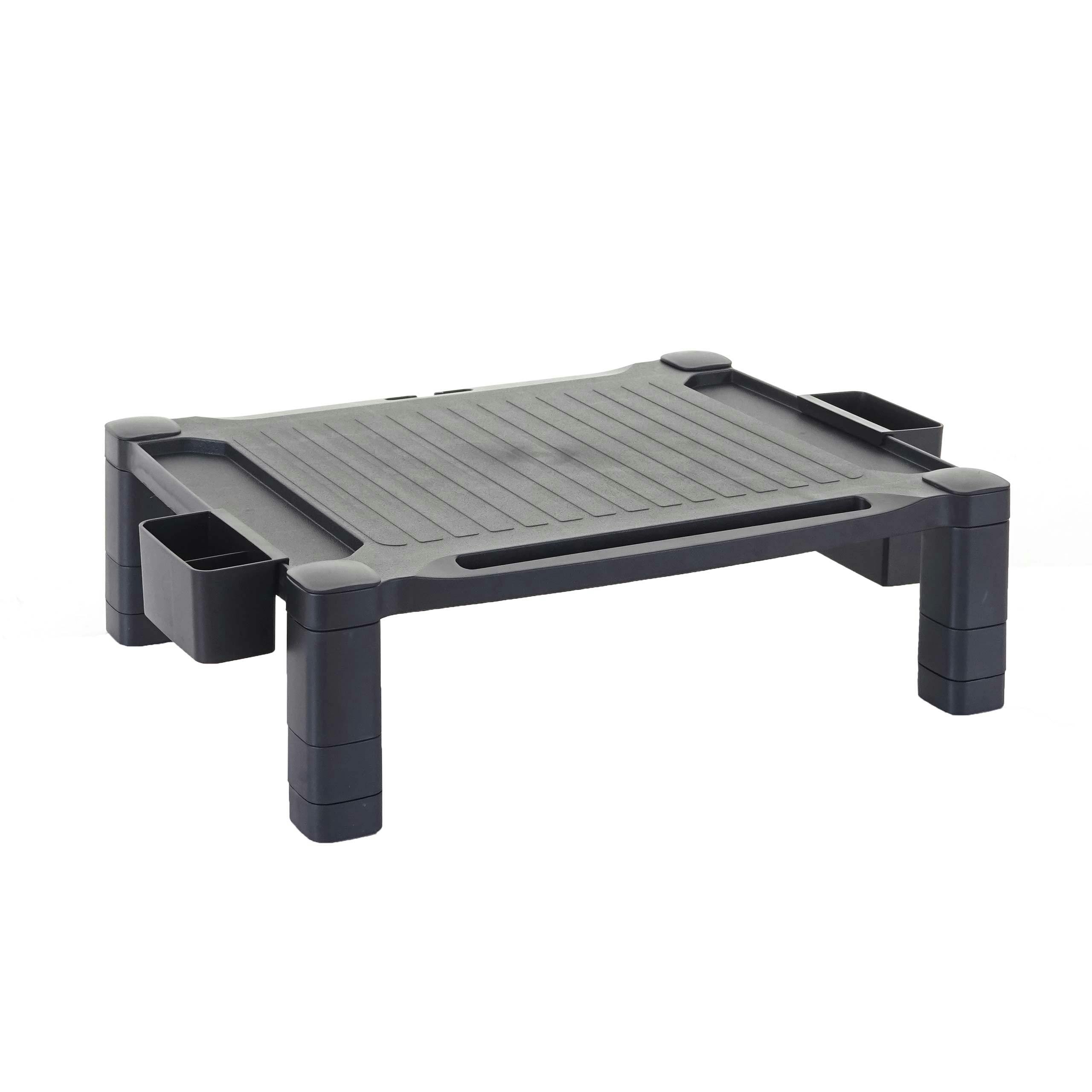 Monitor riser HWCE61, monitor stand Desk riser, kunststof 13x43x33cm