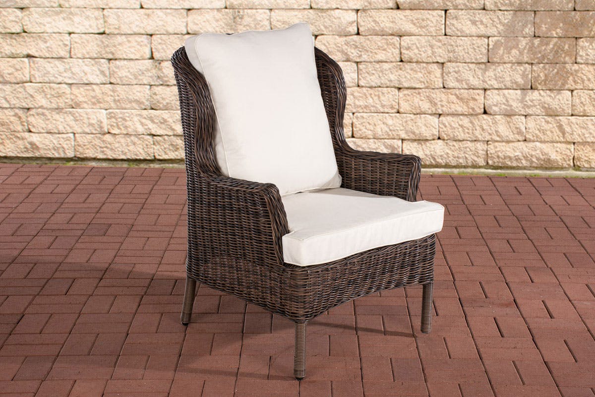 Sessel Jardin Cremeweiß braun-meliert | METRO Marktplatz