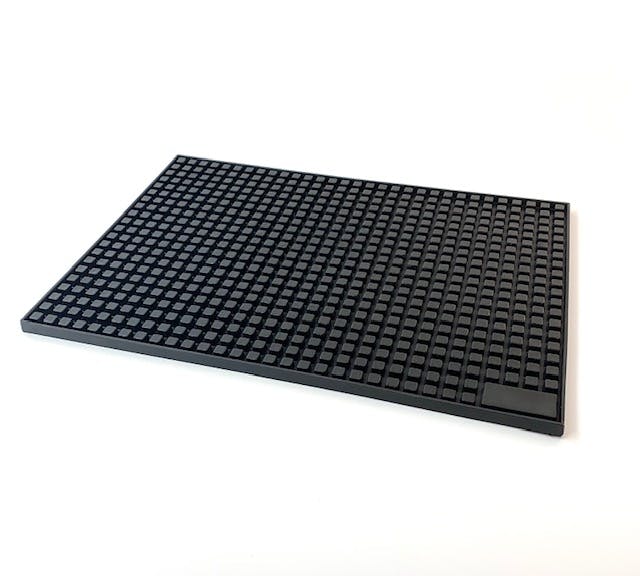 Mc Ristorazione, Bar mat, PVC, 30,5x44,5x1 cm., Nero METRO