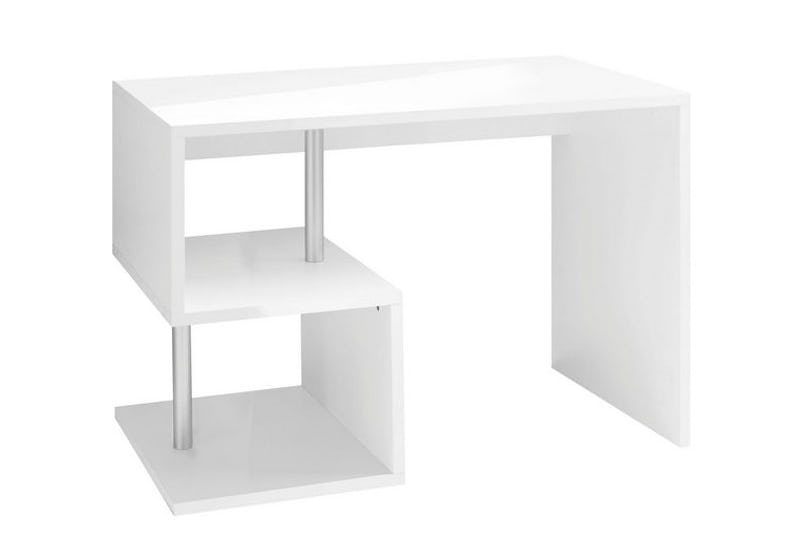 Web Furniture ESSE Scrivania Melaminico 100cm Bianco Lucido