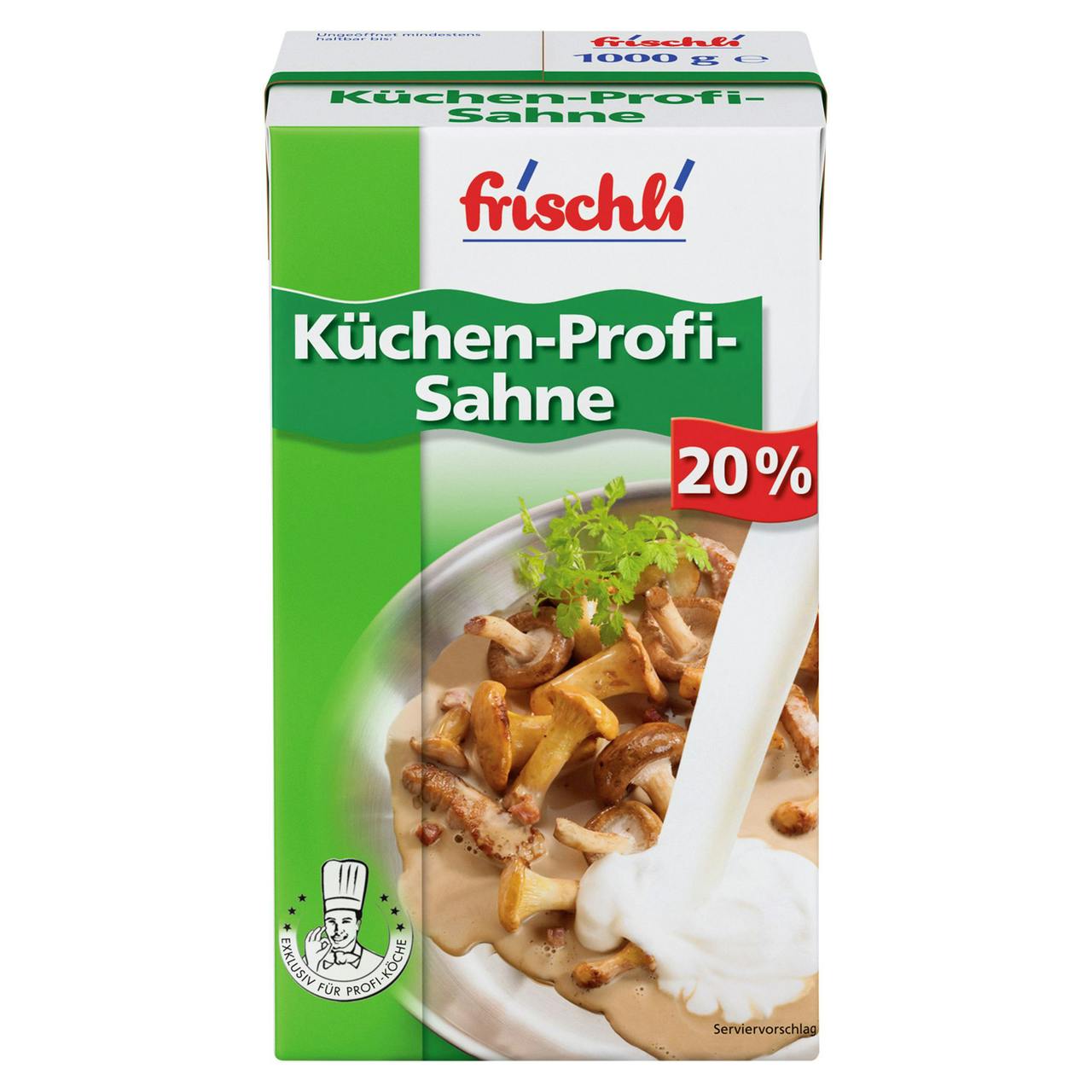 Frischli Küchen Profi Sahne 20 Fett 12 x 1000 g (12 kg) METRO