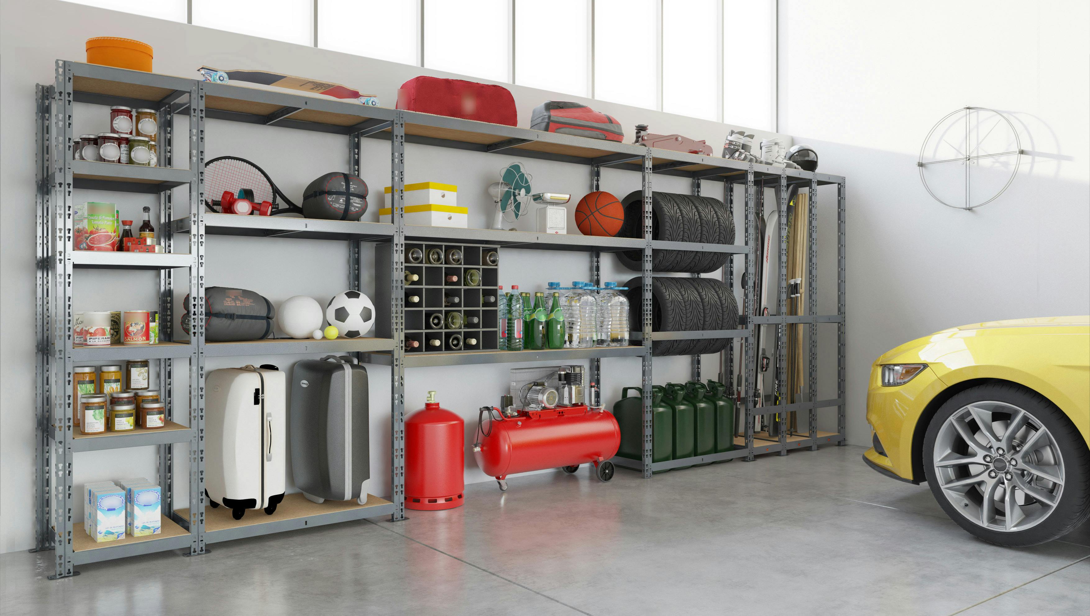 Modulö Storage Concept rangement de garage + établi - longueur 150 cm - 10  plateaux