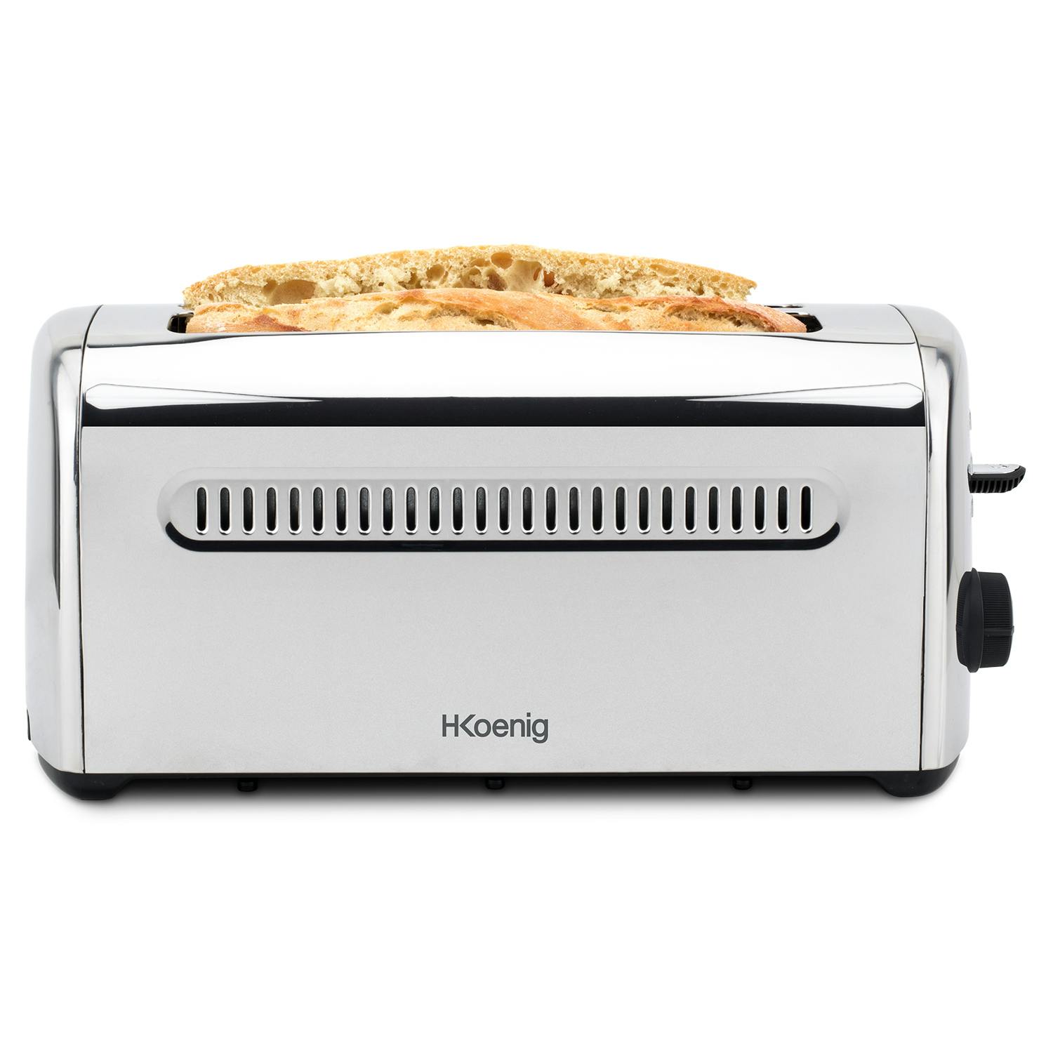 Hkoenig Toaster Tos32 Breite Schlitze 40mm Vintage Edelstahl 7