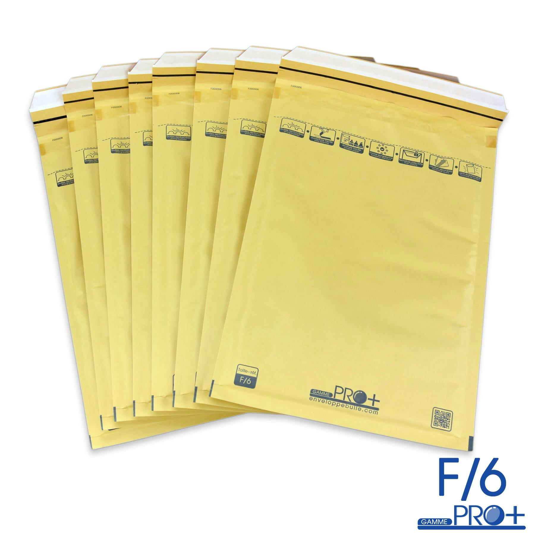 Enveloppes à bulles PRO+ F/6 format 220x340 mm