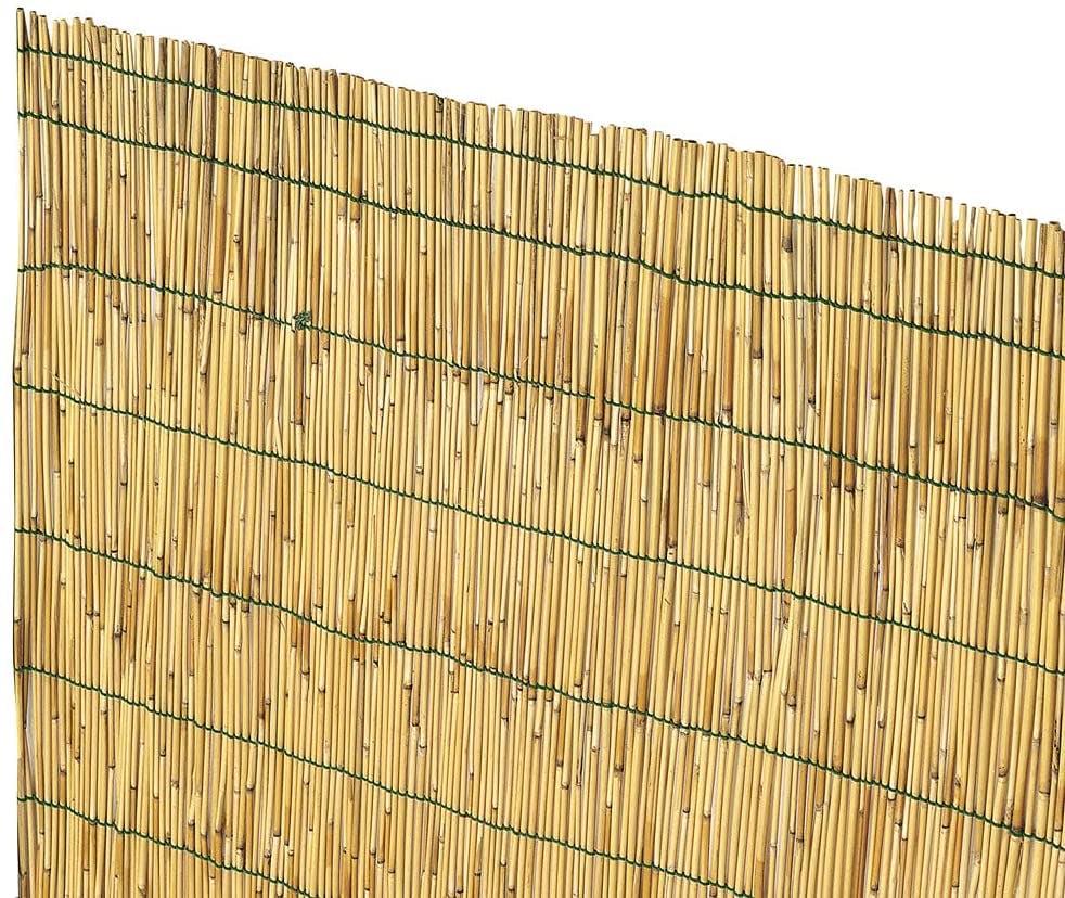 Stuoia Cannette Ombra Recinzione Esterno Rilegata, arella bamboo da esterno  Tonalità esterna for patio, protezione dal vento e alla vista, sfumature