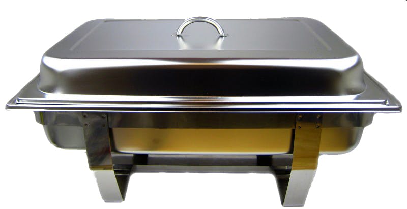 Edelstahl Luxus Speisenwärmer 2/3 Warmhaltebehälter Chafing Dish 6,0 Liter 