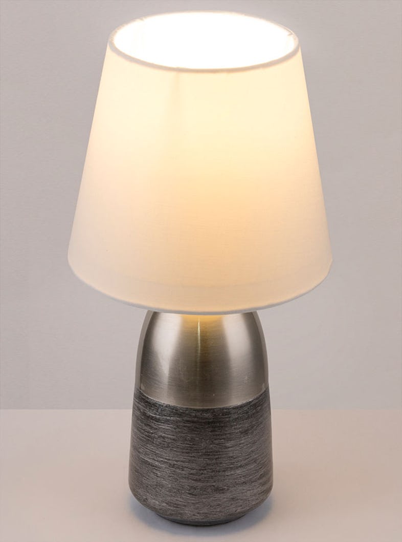 DIMMBAR Leuchtmittel | Tisch Leuchte FERNBEDIENUNG Lampe inkl. Wohn im Textil Marktplatz LED Touch ZImmer METRO RGB Set