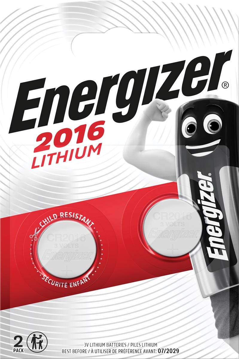 Energizer Knopfzelle CR 2016 E301021902 Lithium 2 St./Pack