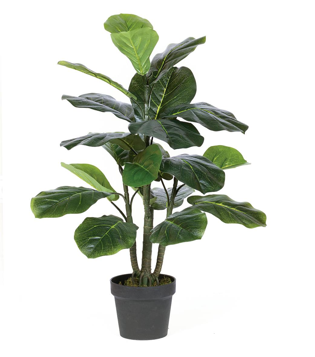 Outsunny Árbol de Ficus Artificial de 145 cm de Altura 756 Hojas