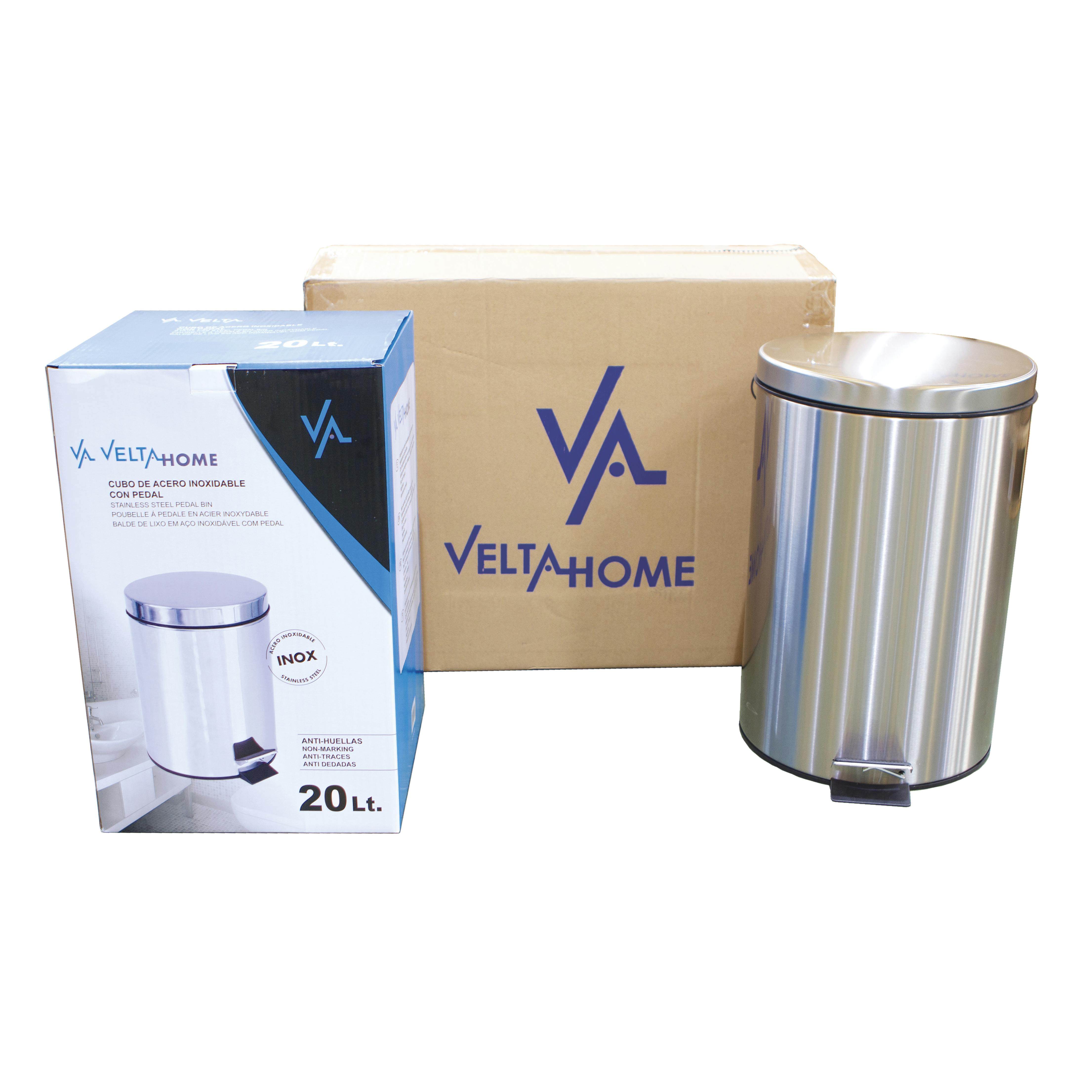 Wellhome Cubo Reciclaje 3 Compartimentos 32L Plateado