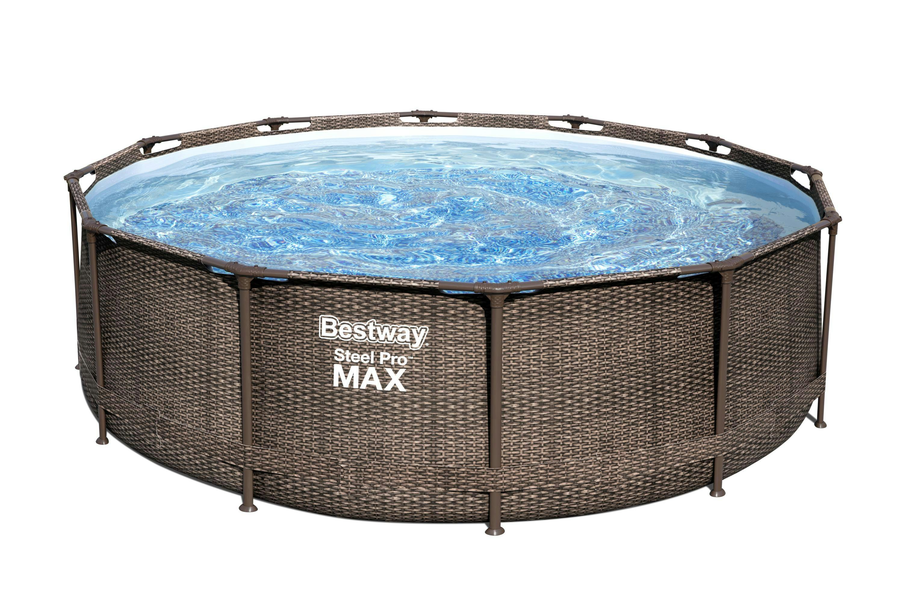 cm Marktplatz & Komplett-Set, MAX™ 100 | mit x Filterpumpe Pro METRO Steel 366 Pool rund, Frame Sicherheitsleiter