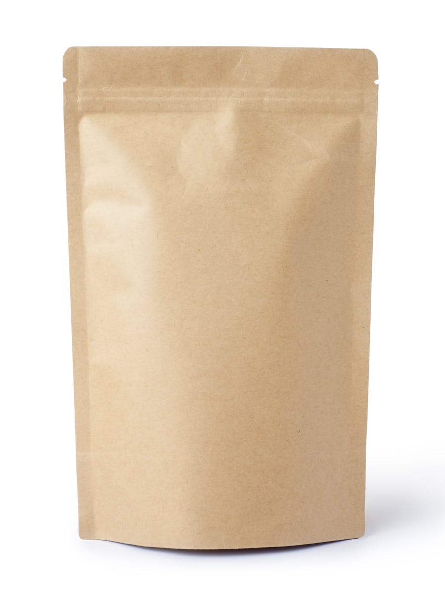 Standbodenbeutel Bodenbeutel Doypack aus Kraftpapier braun ...