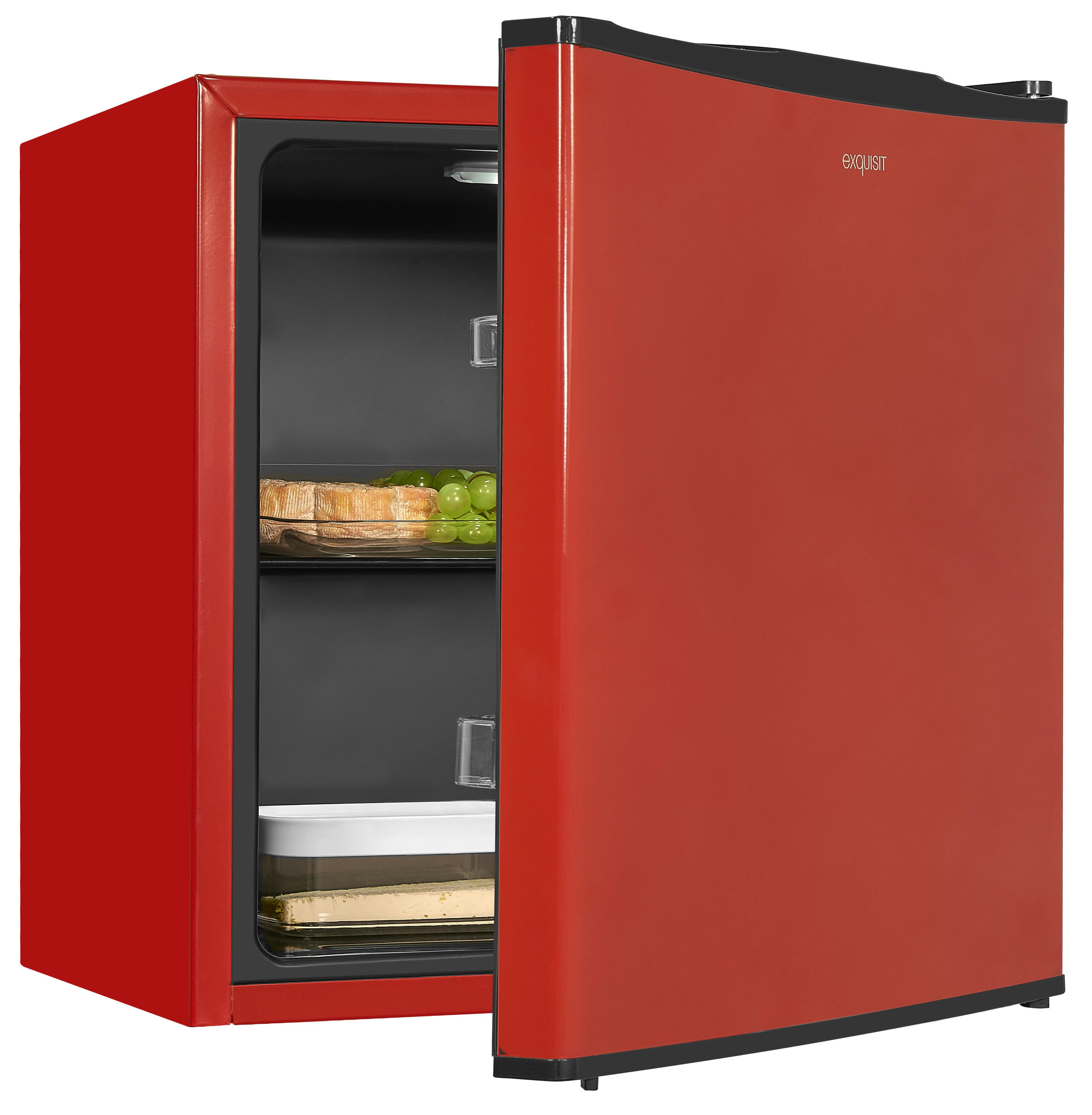 Exquisit Mini Kühlschrank KB05-V-151F rot, 41 l Nutzinhalt