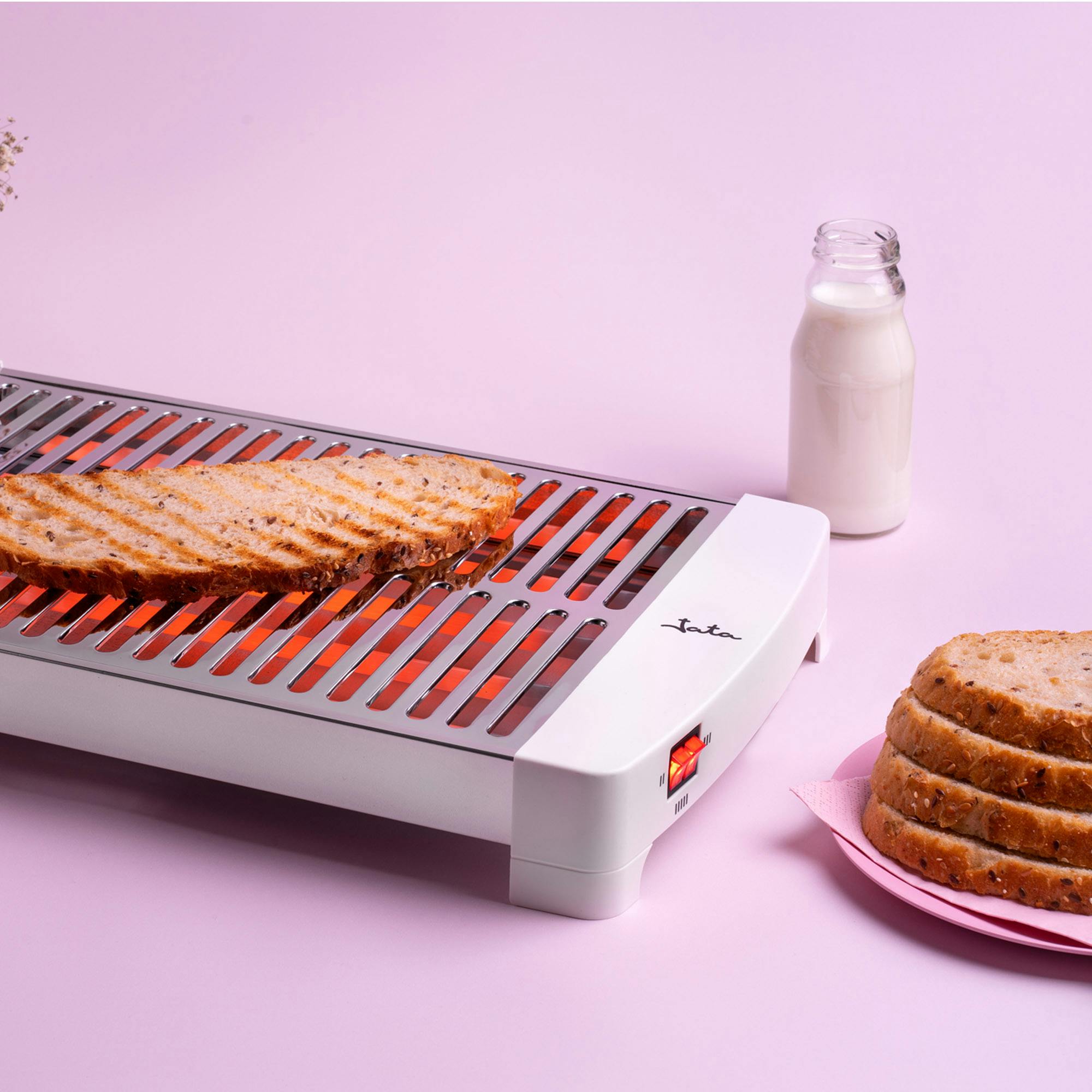 Tostador De Pan Tostador Horizontal Jata TT591 Grande (35 X 25 Cm