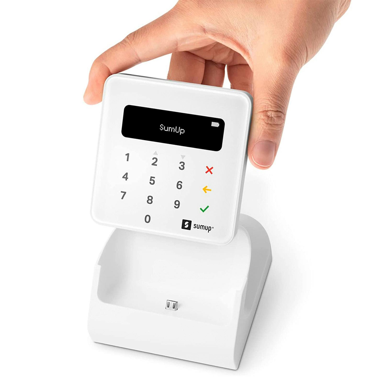 Datáfono  SumUp Air, Bluetooth 4.0, Hasta 500 transacciones por recarga,  Blanco