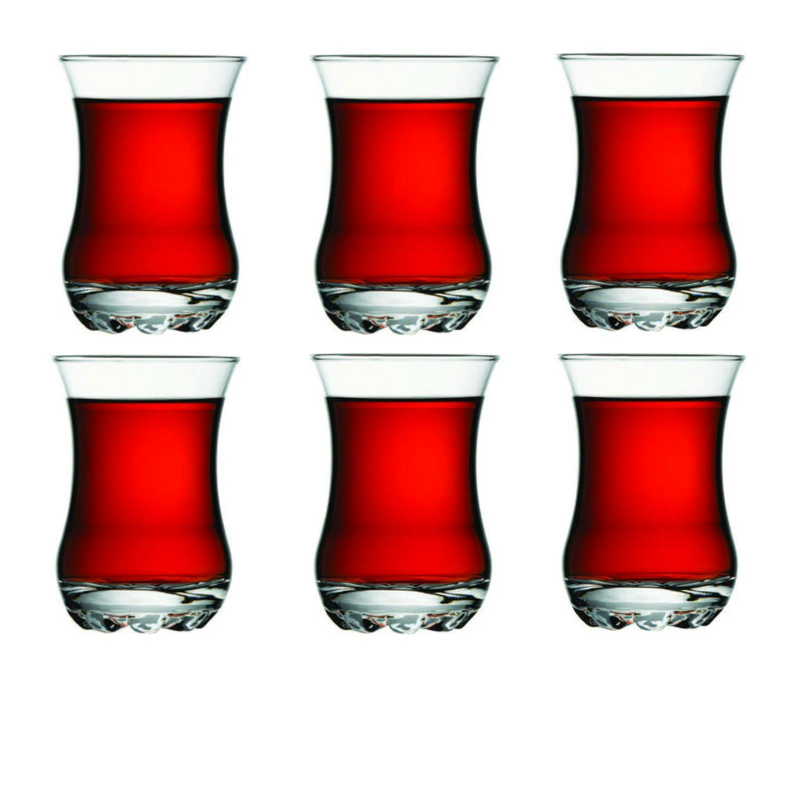 Pasabahce Türkische Teegläser Teeglas Tee Glas "Optik" 24er-Set 