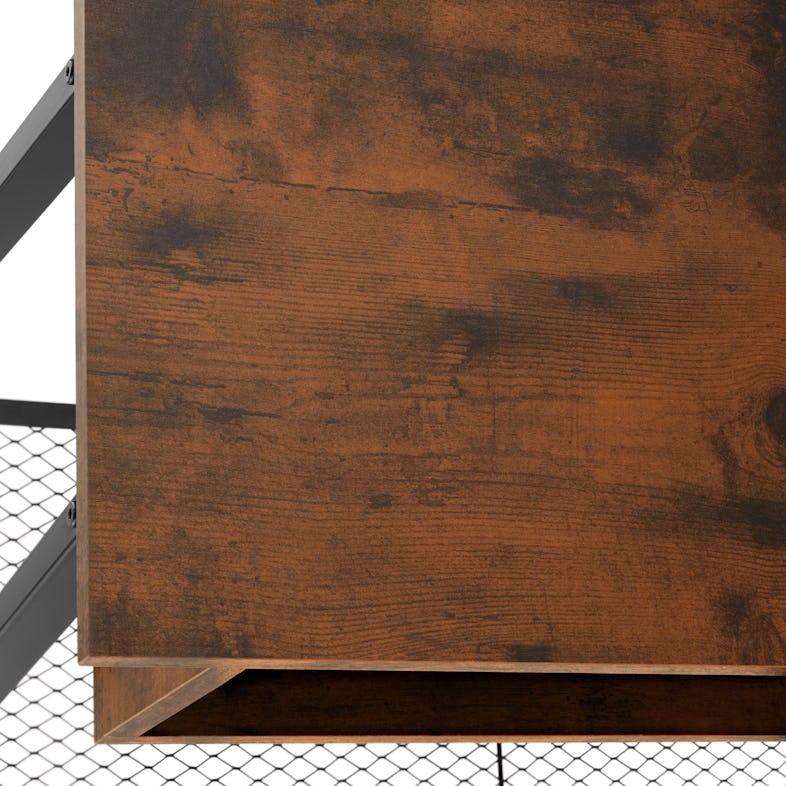 Tectake Mueble auxiliar Durham 38,5x31,5x81cm - madera industrial clara,  roble Sonoma