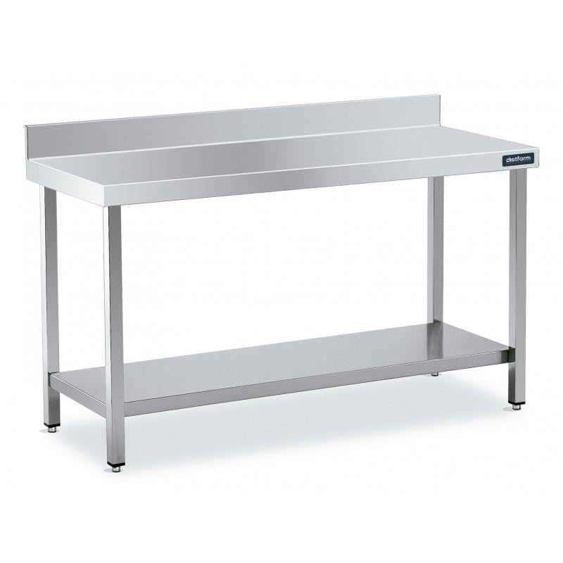 Plan de travail en inox central - gamme 700 - distform - - acier