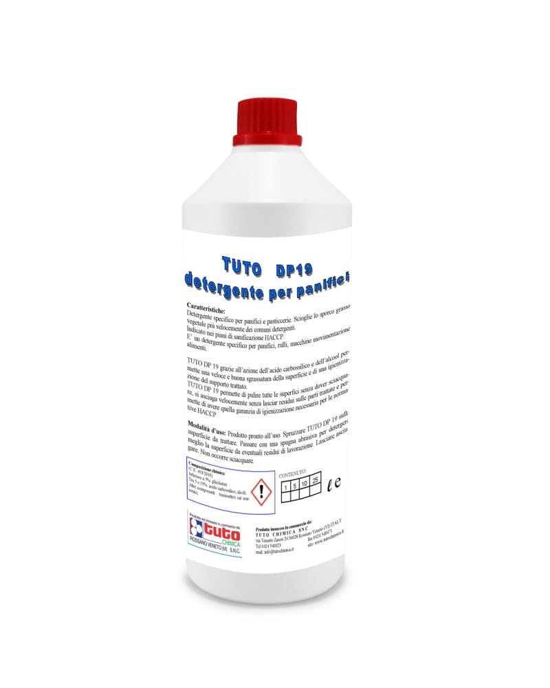 Tuto Dp 19 Detergente Per Panifici 1 LT - Prodotto Professionale - HACCP