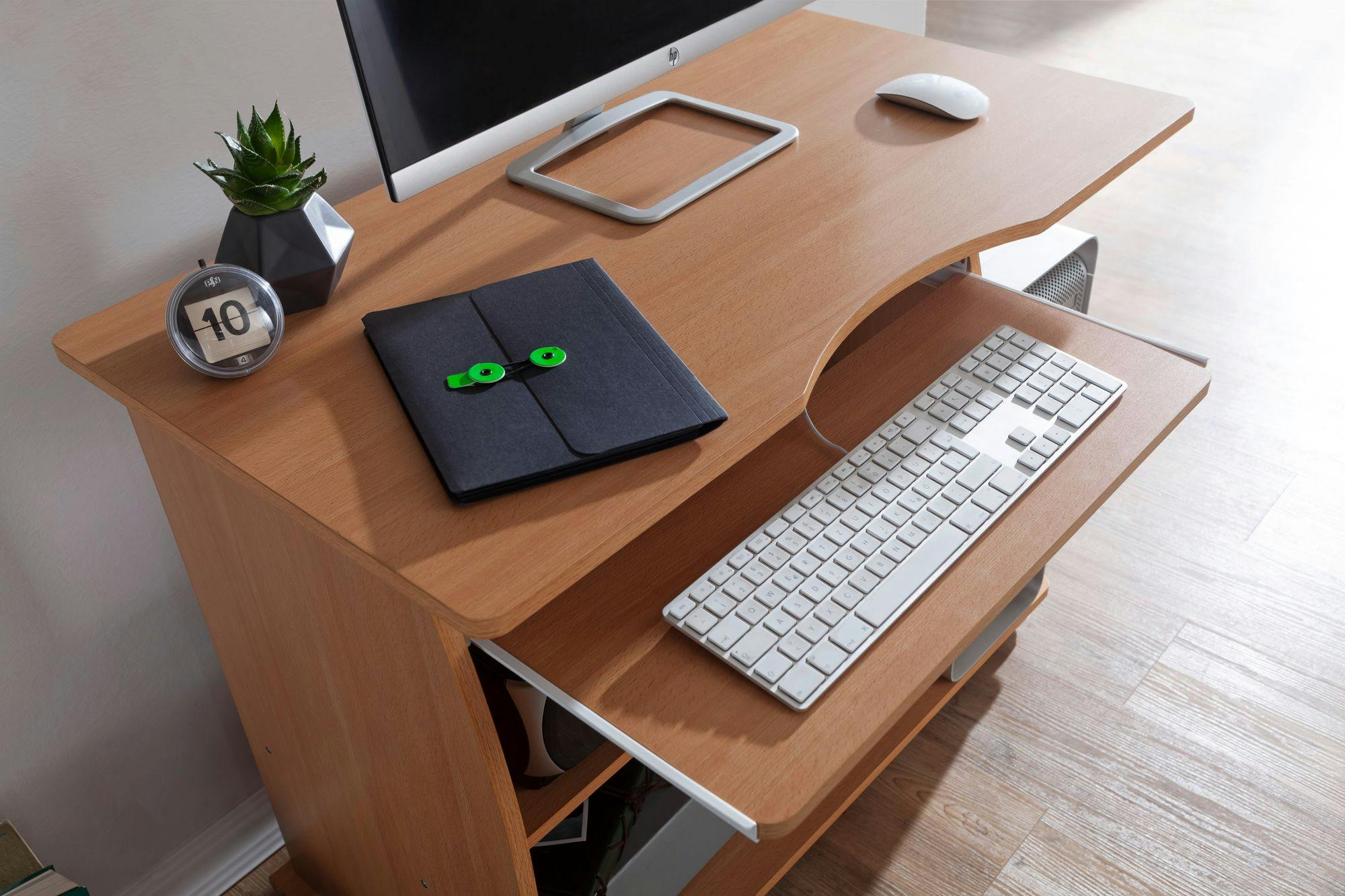 Buche Tastaturauszug Rollen Computertisch Schreibtisch | METRO Laptoptisch Arbeitstisch Marktplatz