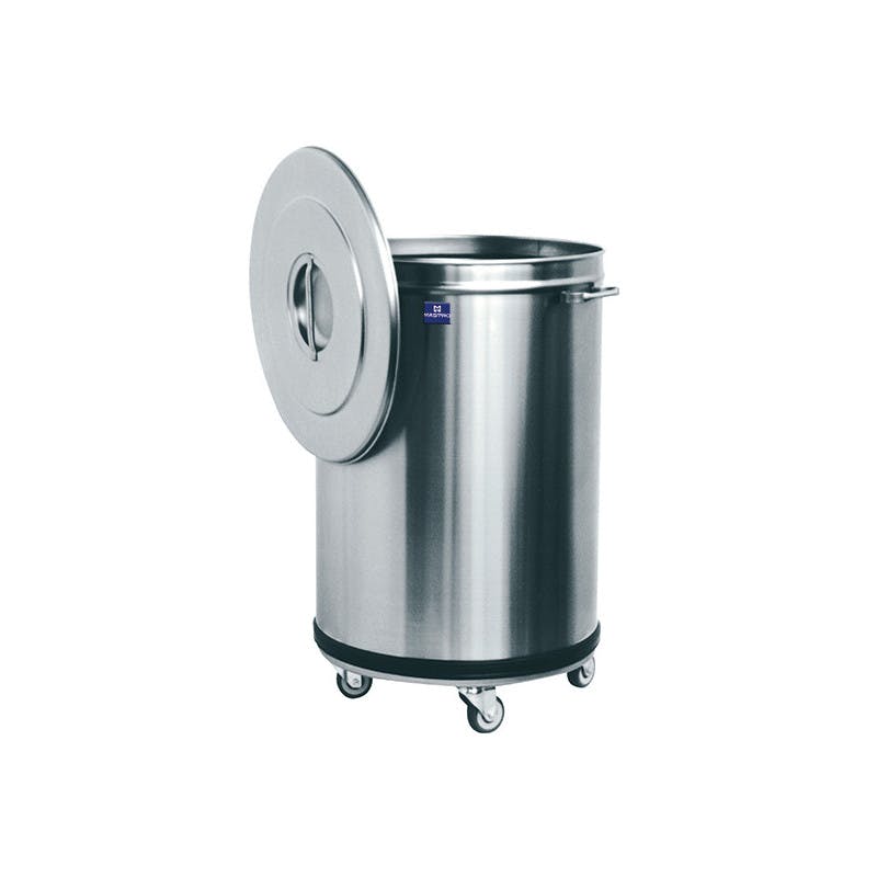 Poubelle automatique cuisine 30 litres ronde avec récipient intérieur acier  inoxydable 14_0003091